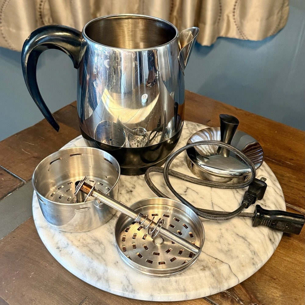 VTG Farberware Superfast Fully Automatic Electric FCP-240-A Percolator TESTED!